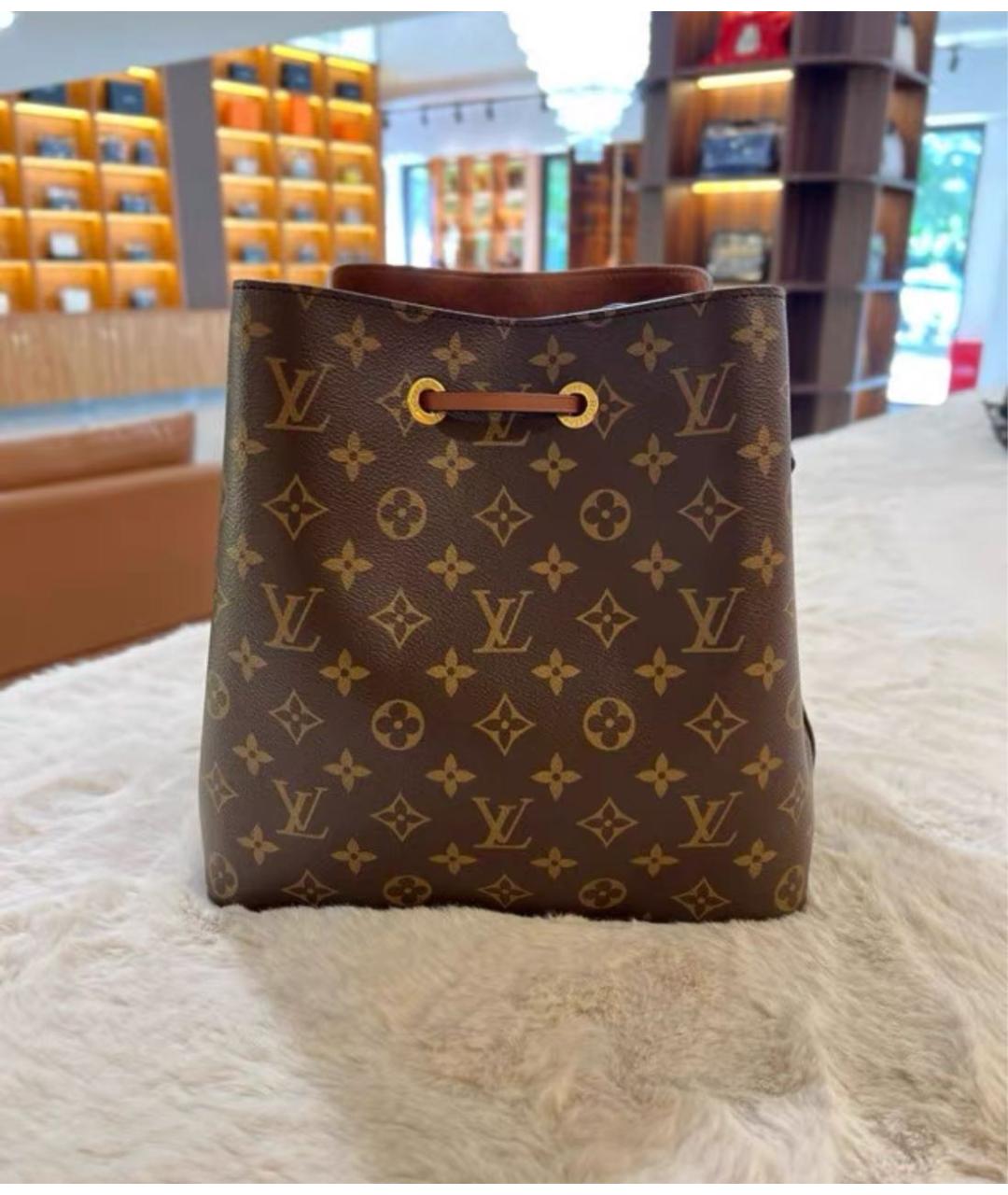LOUIS VUITTON Коричневая сумка через плечо, фото 3