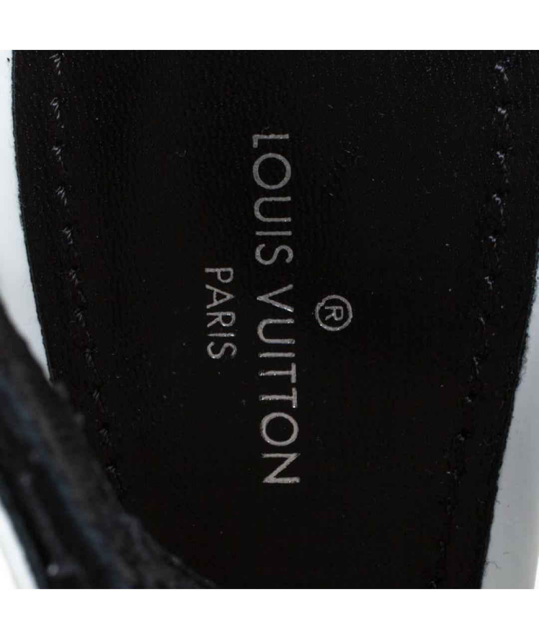 LOUIS VUITTON Белые кожаные лодочки на низком каблуке, фото 5