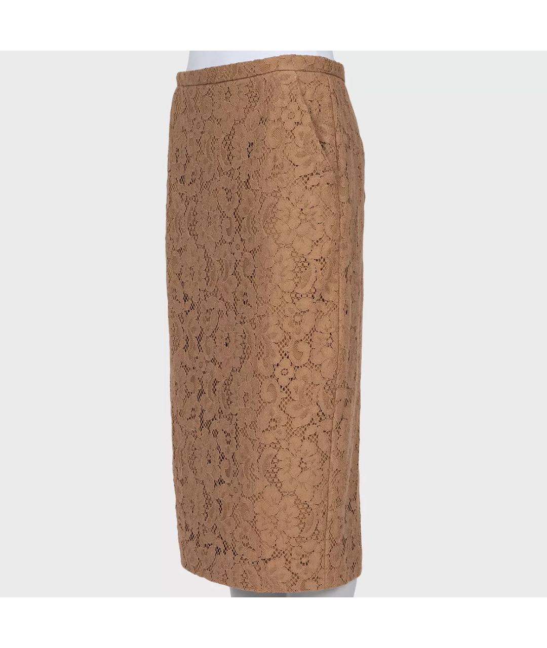 MAX MARA Бежевая юбка миди, фото 2