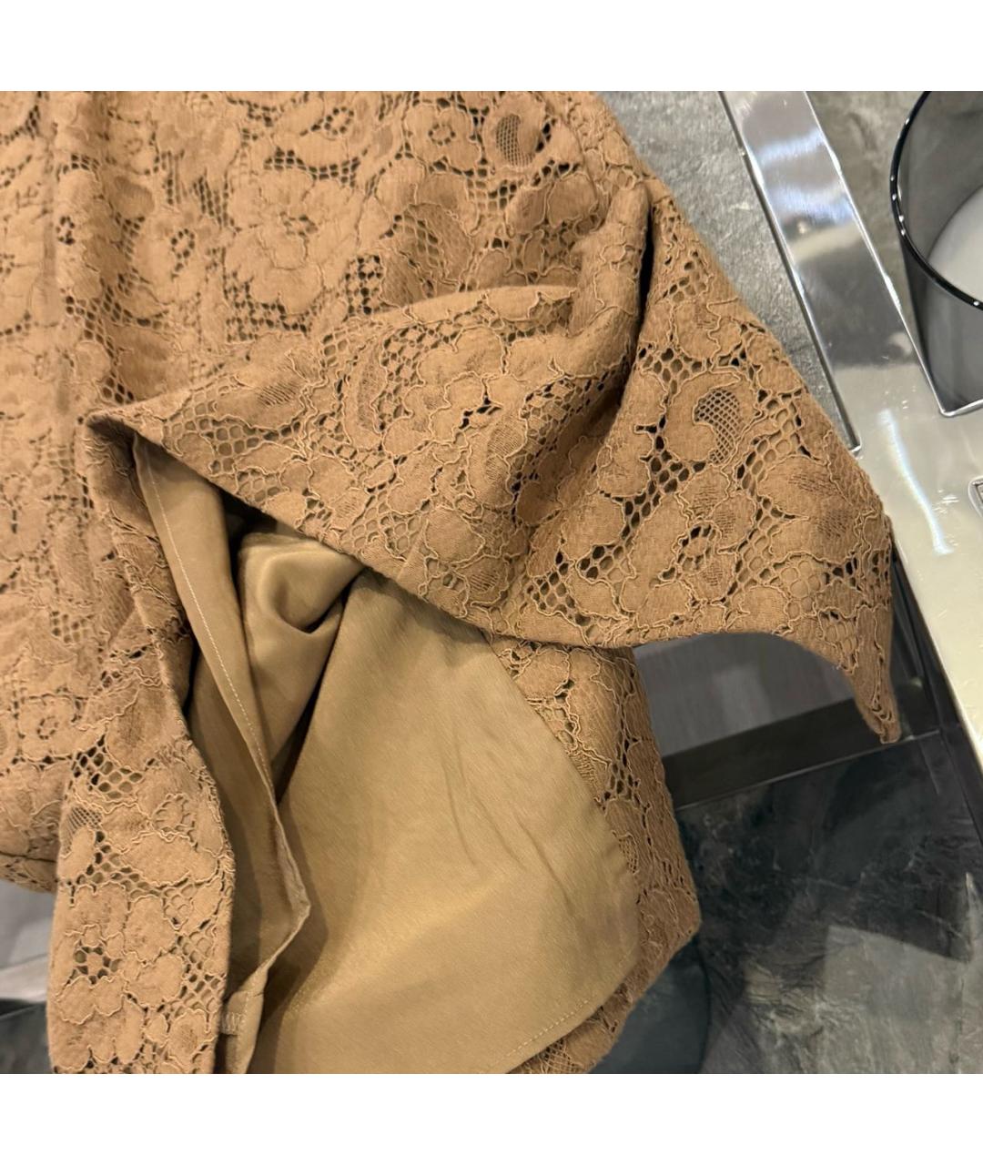 MAX MARA Бежевая юбка миди, фото 5