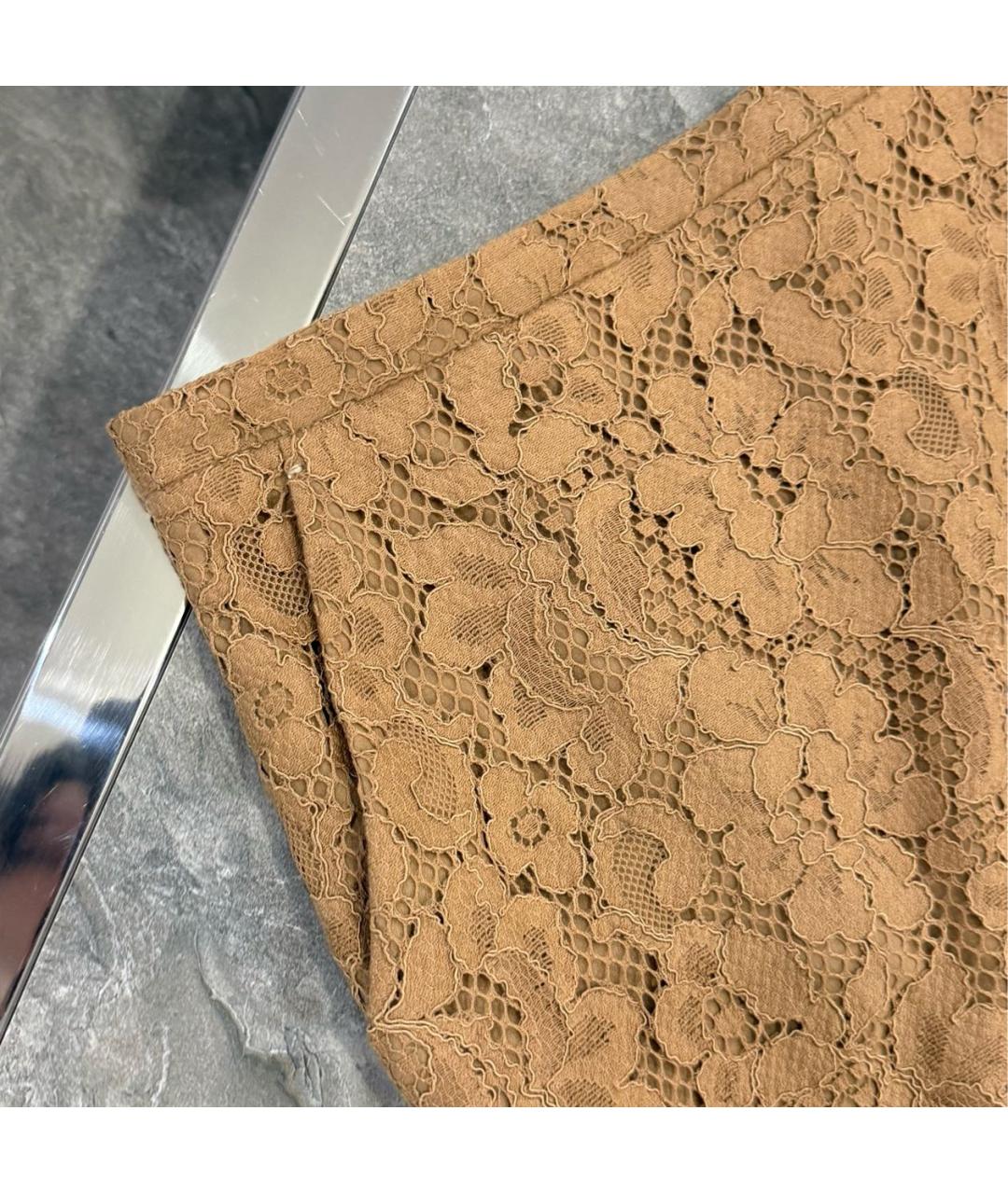 MAX MARA Бежевая юбка миди, фото 4