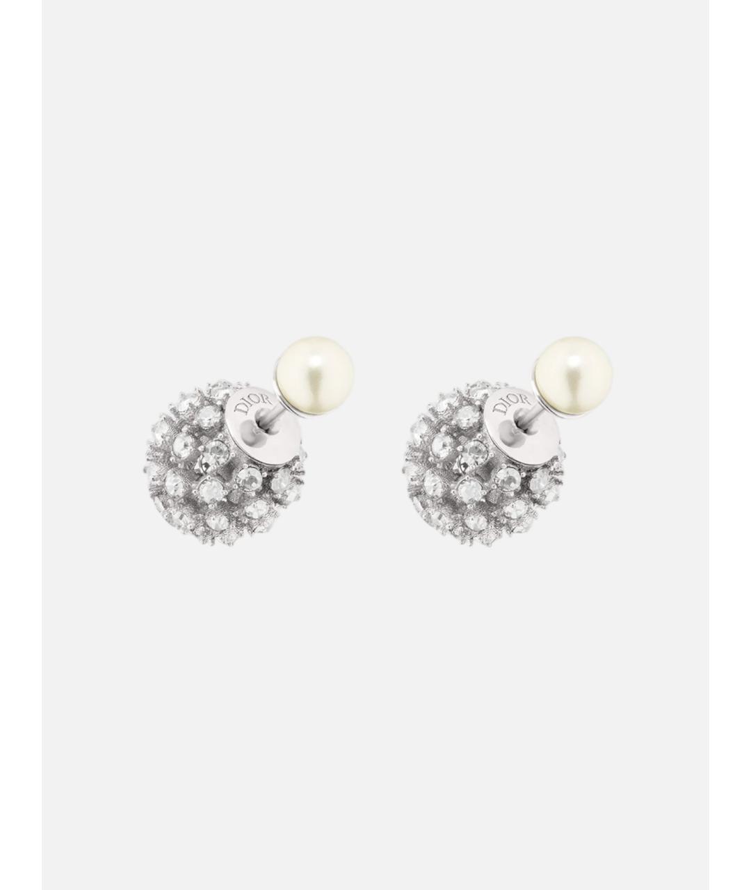 CHRISTIAN DIOR Серебряные металлические серьги, фото 4