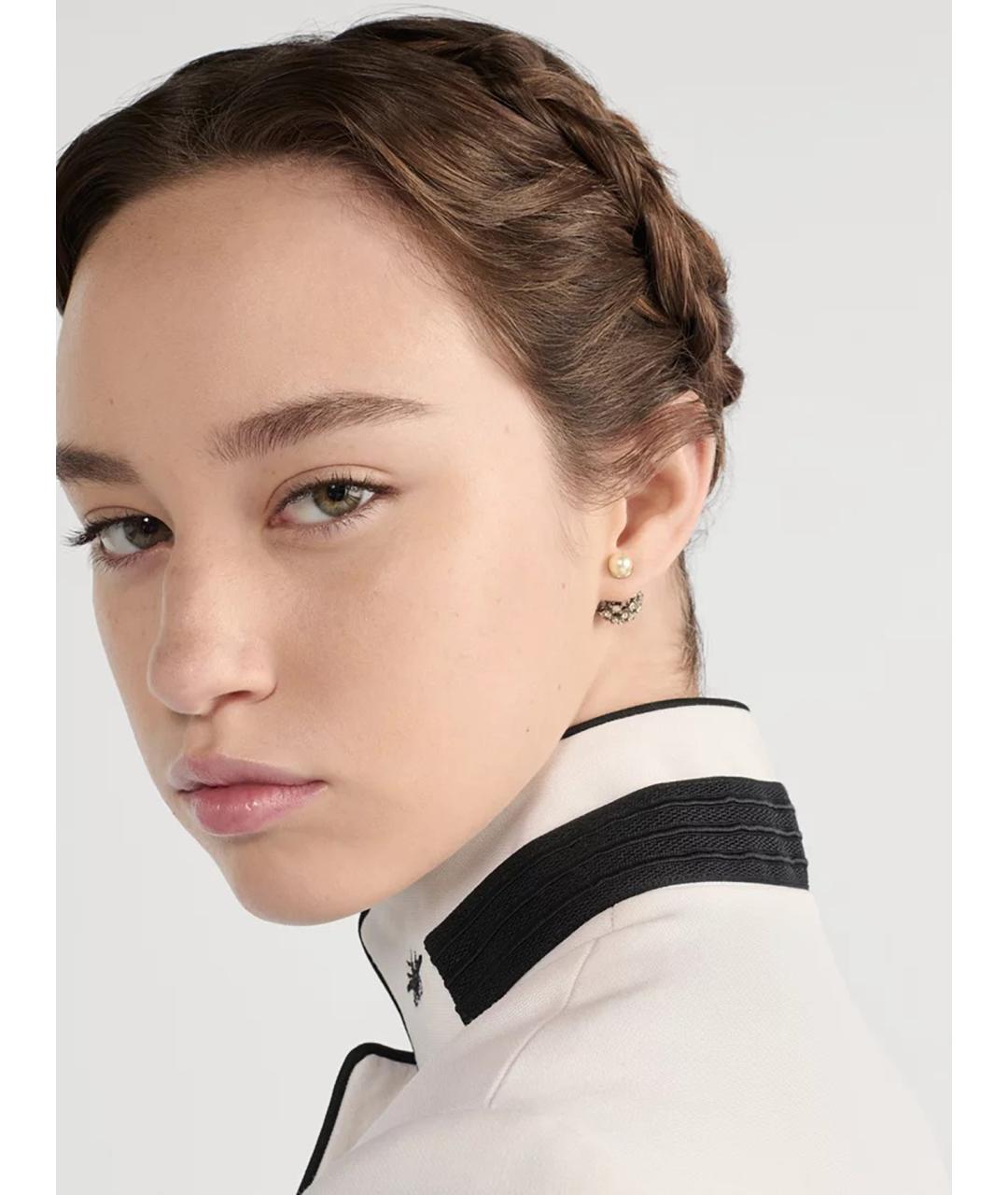 CHRISTIAN DIOR Серебряные металлические серьги, фото 2