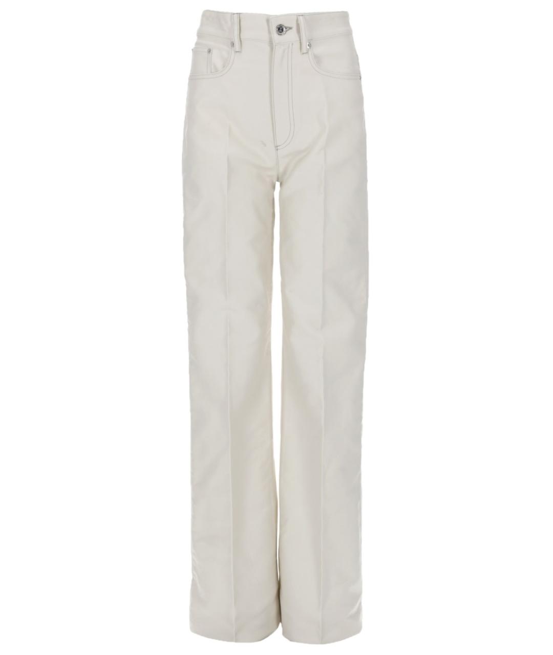 A.P.C. Белые хлопковые прямые джинсы, фото 1