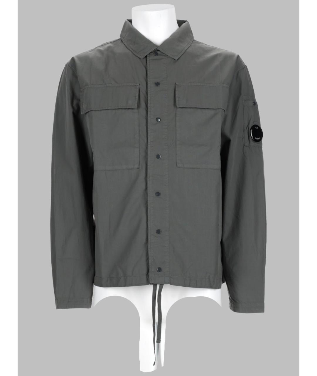 CP COMPANY Антрацитовая хлопковая куртка, фото 3