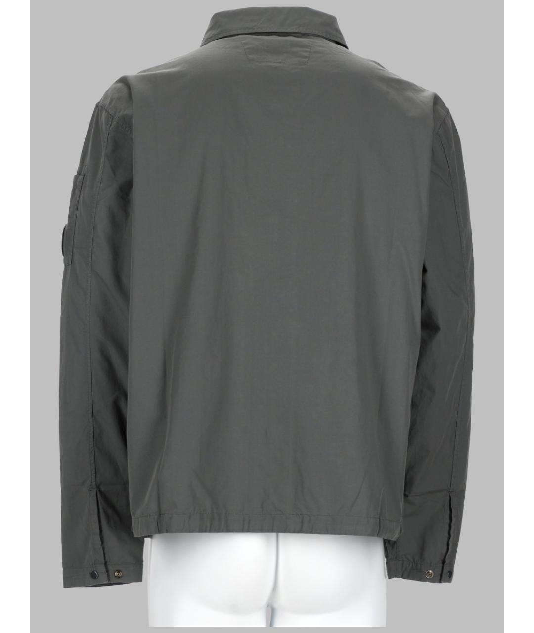 CP COMPANY Антрацитовая хлопковая куртка, фото 2