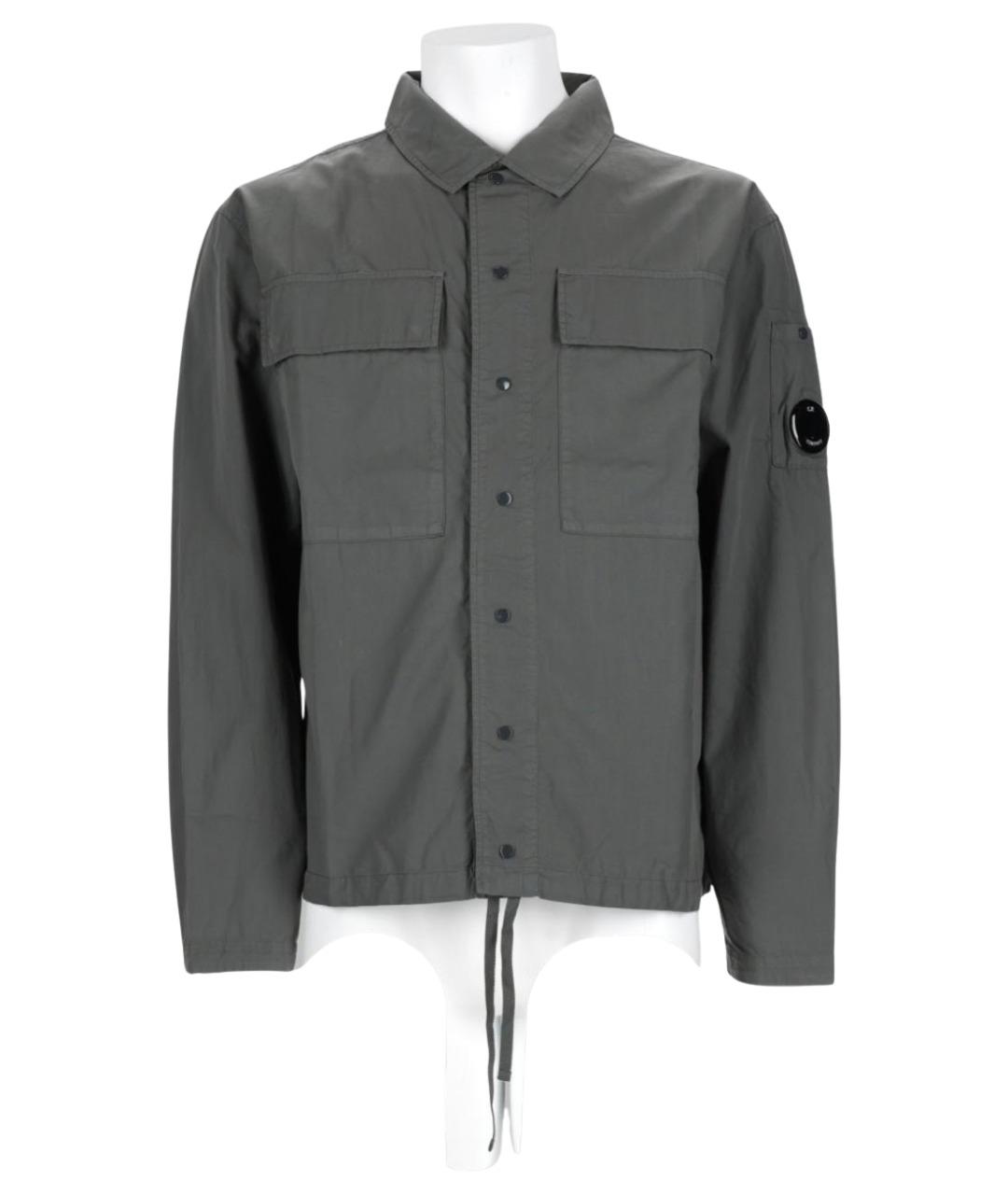 CP COMPANY Антрацитовая хлопковая куртка, фото 1