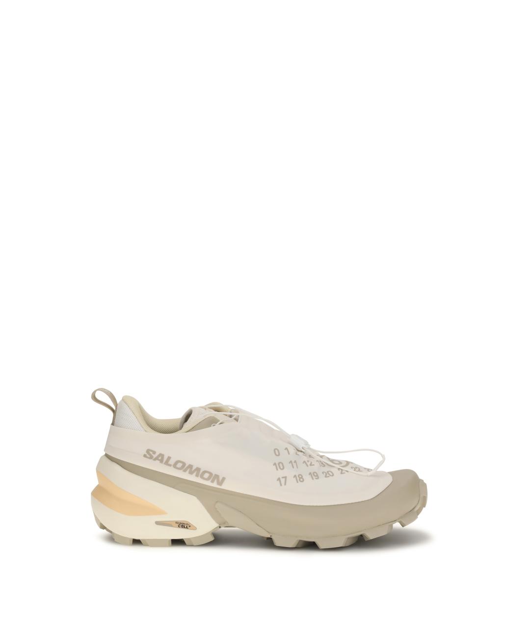 MM6 MAISON MARGIELA Бежевые синтетические низкие кроссовки / кеды, фото 1