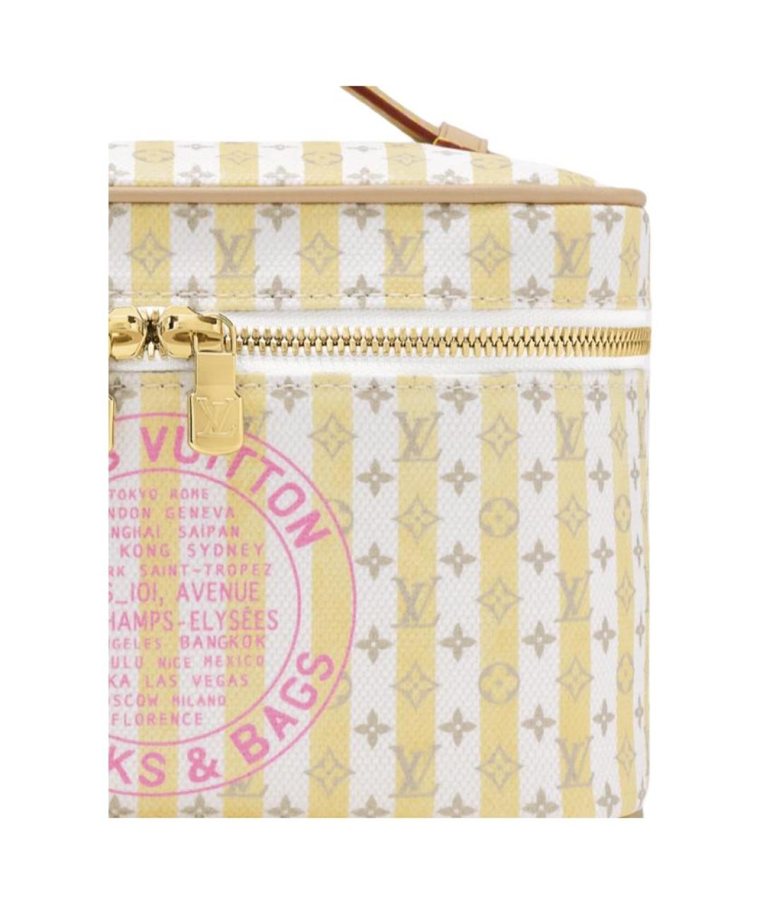 LOUIS VUITTON Бежевая косметичка, фото 5