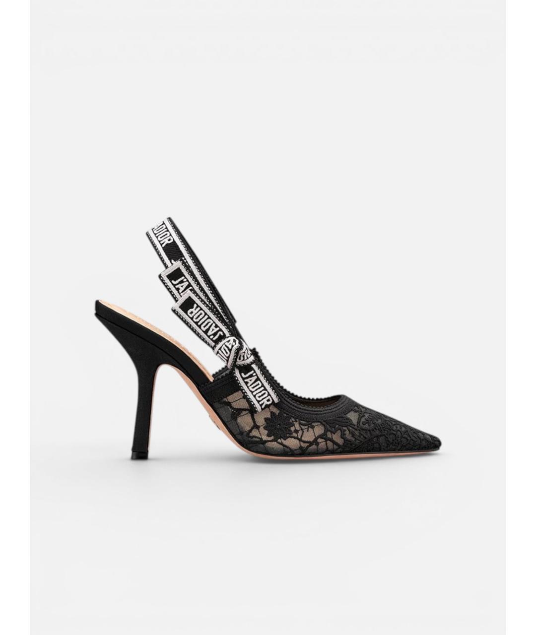CHRISTIAN DIOR Черные текстильные туфли, фото 4