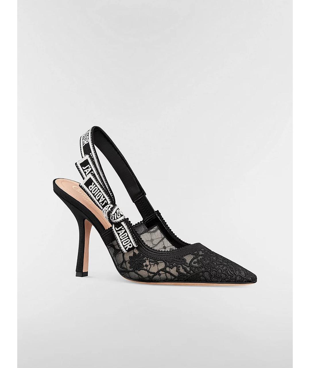 CHRISTIAN DIOR Черные текстильные туфли, фото 2