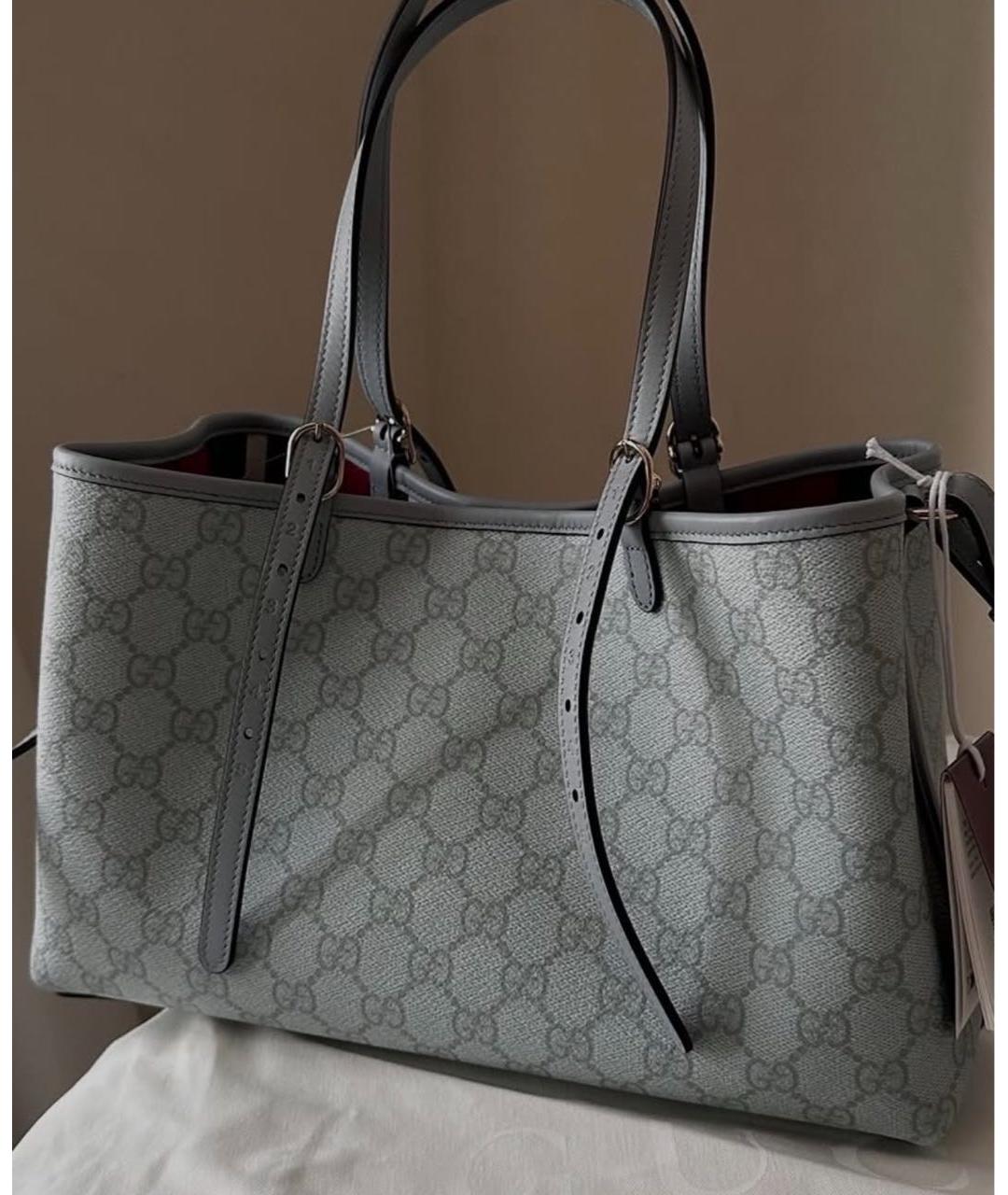 GUCCI Серая сумка тоут, фото 5