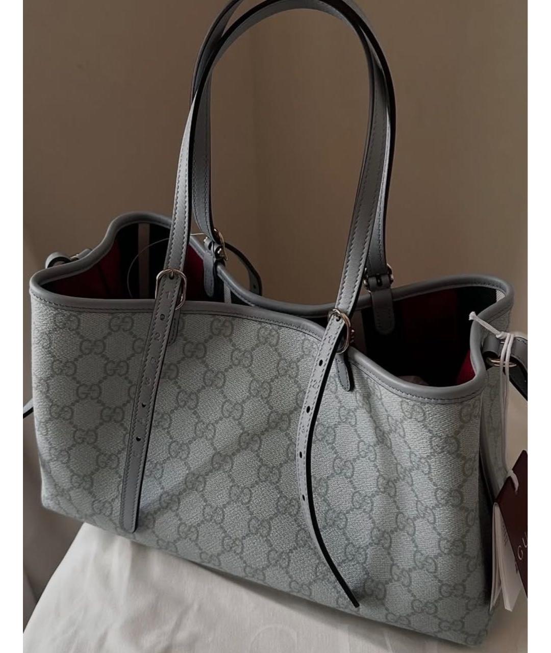 GUCCI Серая сумка тоут, фото 6