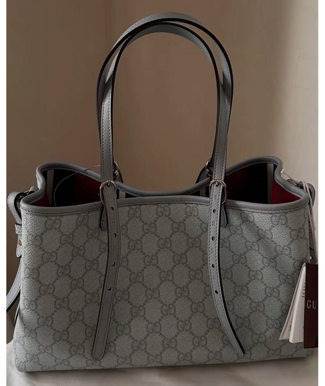 GUCCI Серая сумка тоут, фото 7