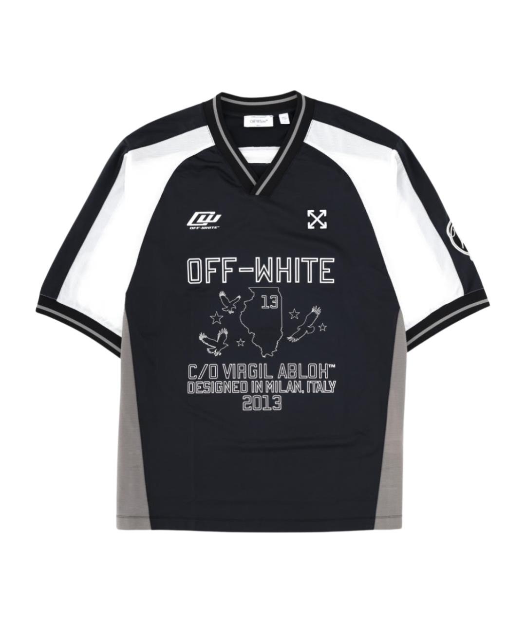 OFF-WHITE Черная футболка, фото 1
