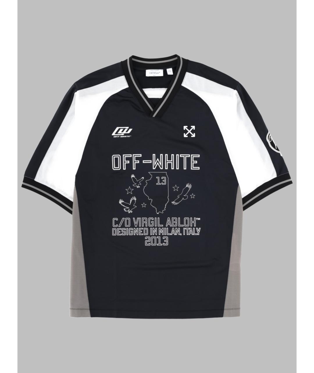OFF-WHITE Черная футболка, фото 3