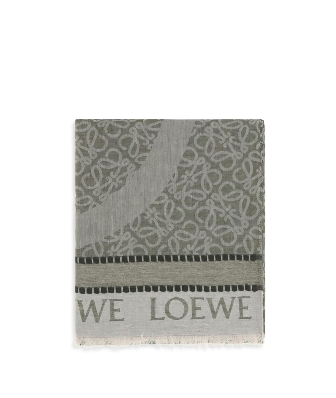 LOEWE Мульти хлопковый шарф, фото 1