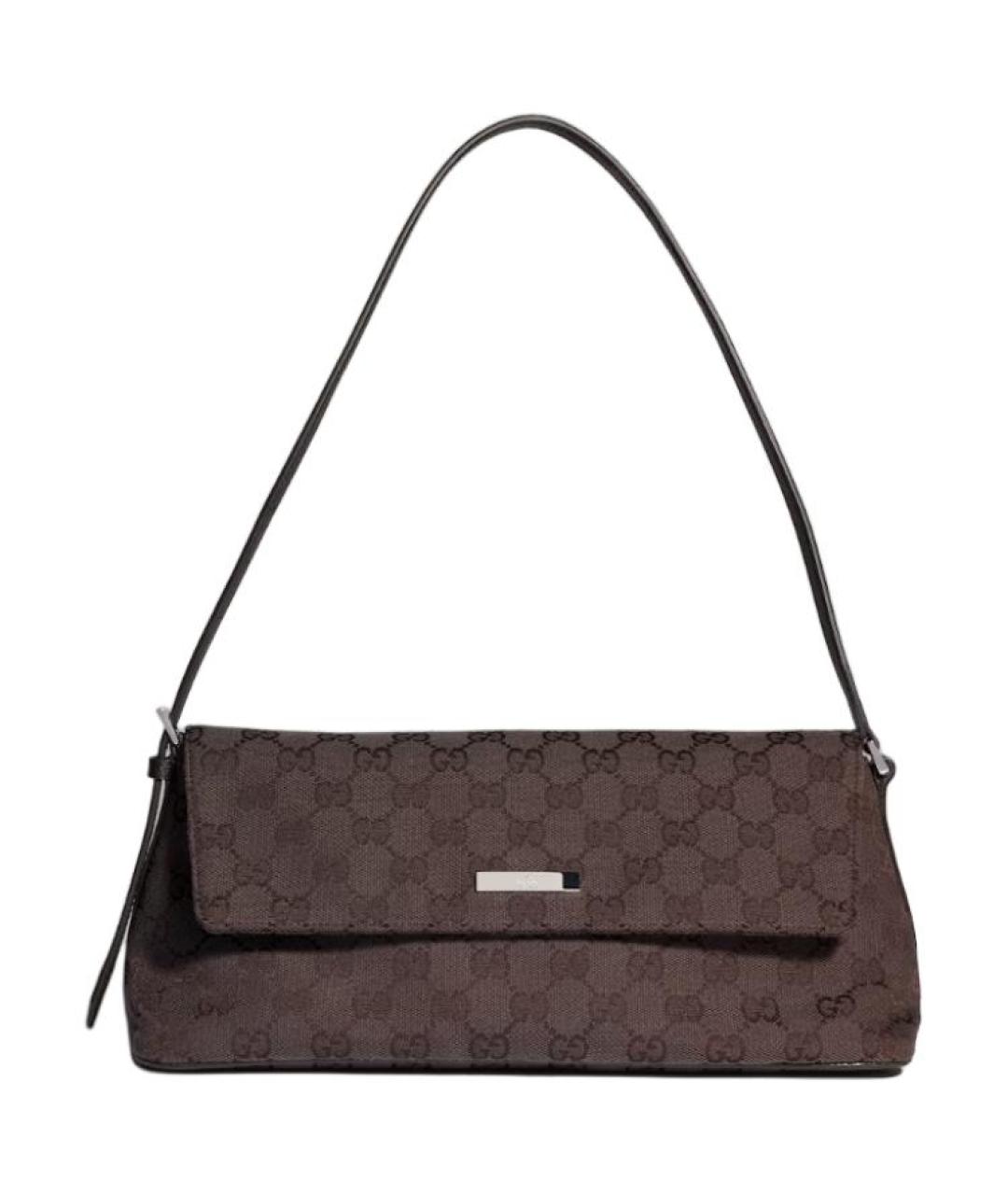 GUCCI Коричневая сумка с короткими ручками, фото 1