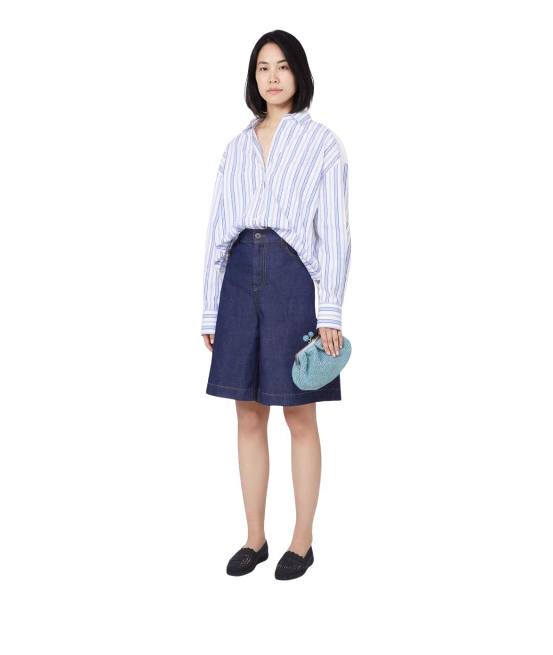 WEEKEND MAX MARA Бирюзовая хлопковая сумка через плечо, фото 2