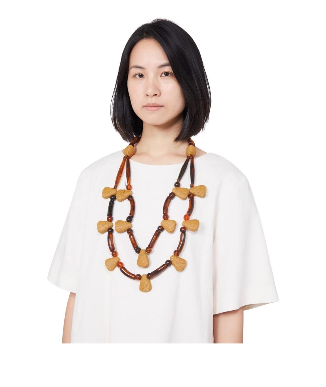 WEEKEND MAX MARA Коричневое колье, фото 2