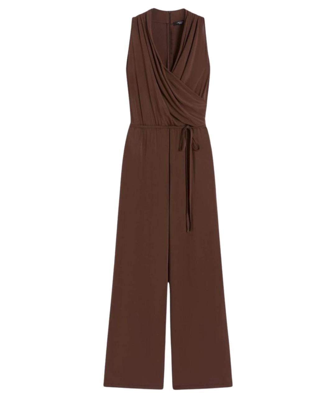 WEEKEND MAX MARA Коричневый вискозный комбинезон, фото 1