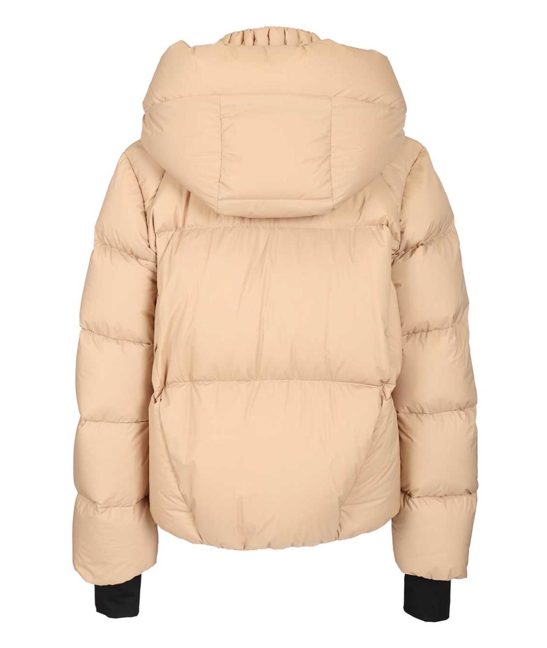 MONCLER GRENOBLE Бежевый полиамидовый пуховик, фото 2