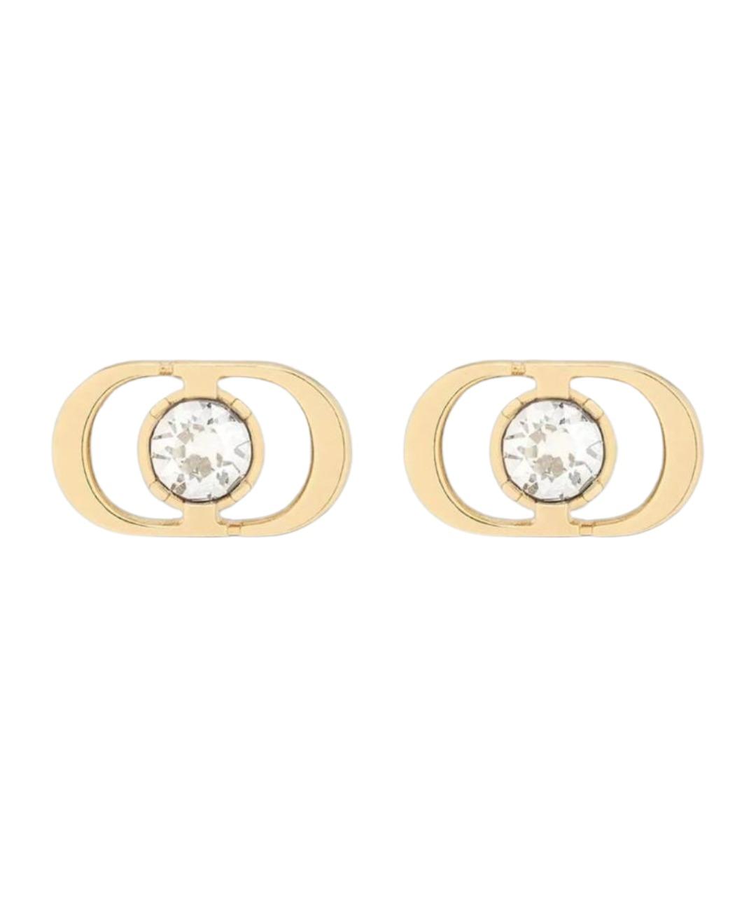 CHRISTIAN DIOR Золотые металлические серьги, фото 1