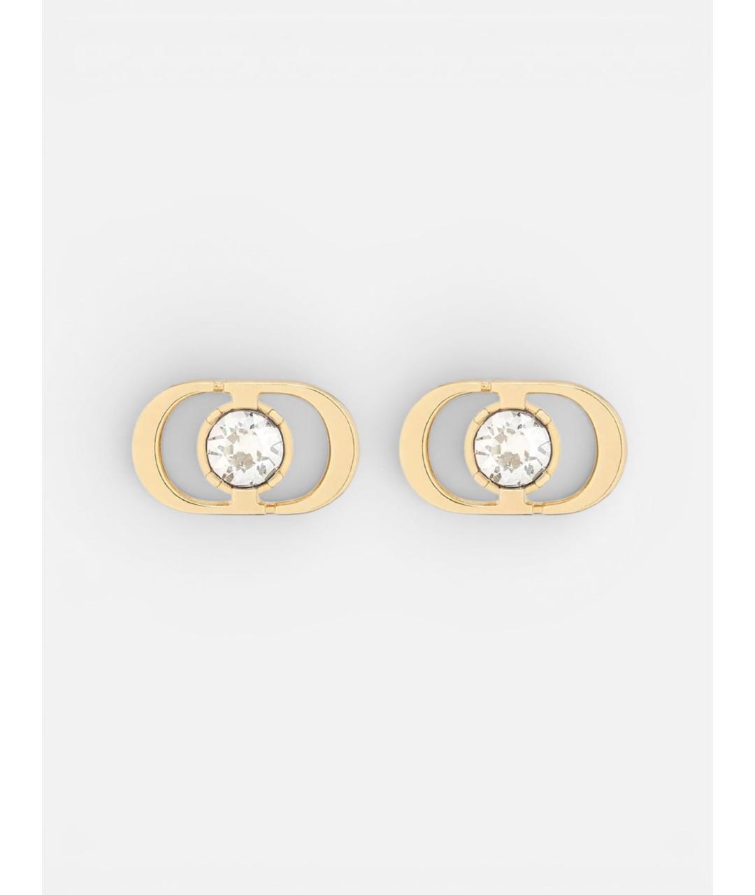 CHRISTIAN DIOR Золотые металлические серьги, фото 4