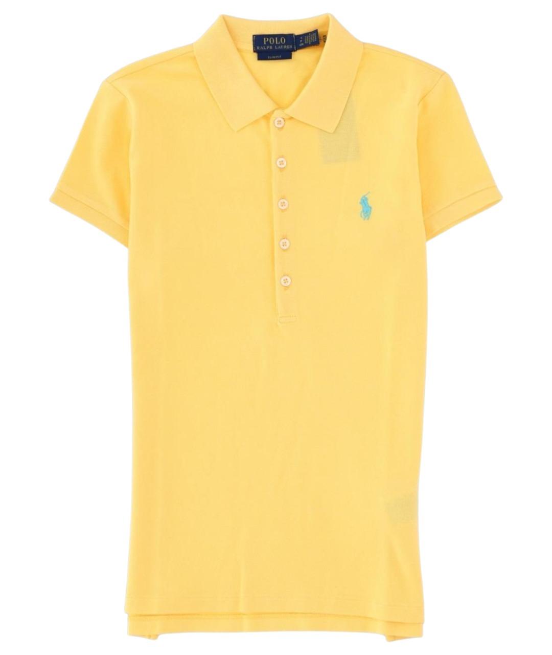 POLO RALPH LAUREN Желтая хлопковая футболка, фото 1