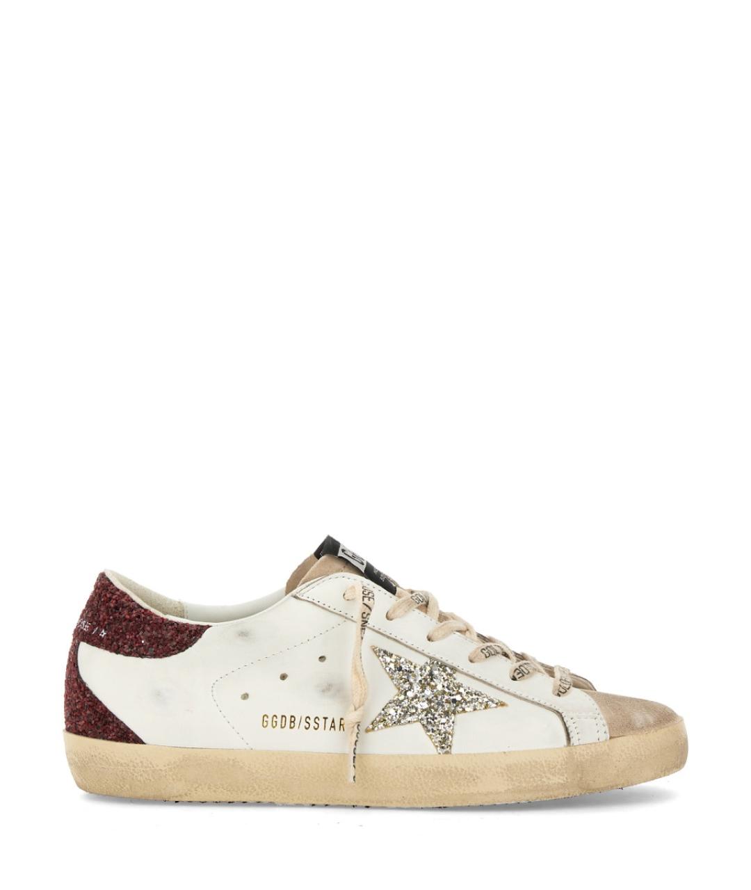 GOLDEN GOOSE DELUXE BRAND Белые кожаные кроссовки, фото 1
