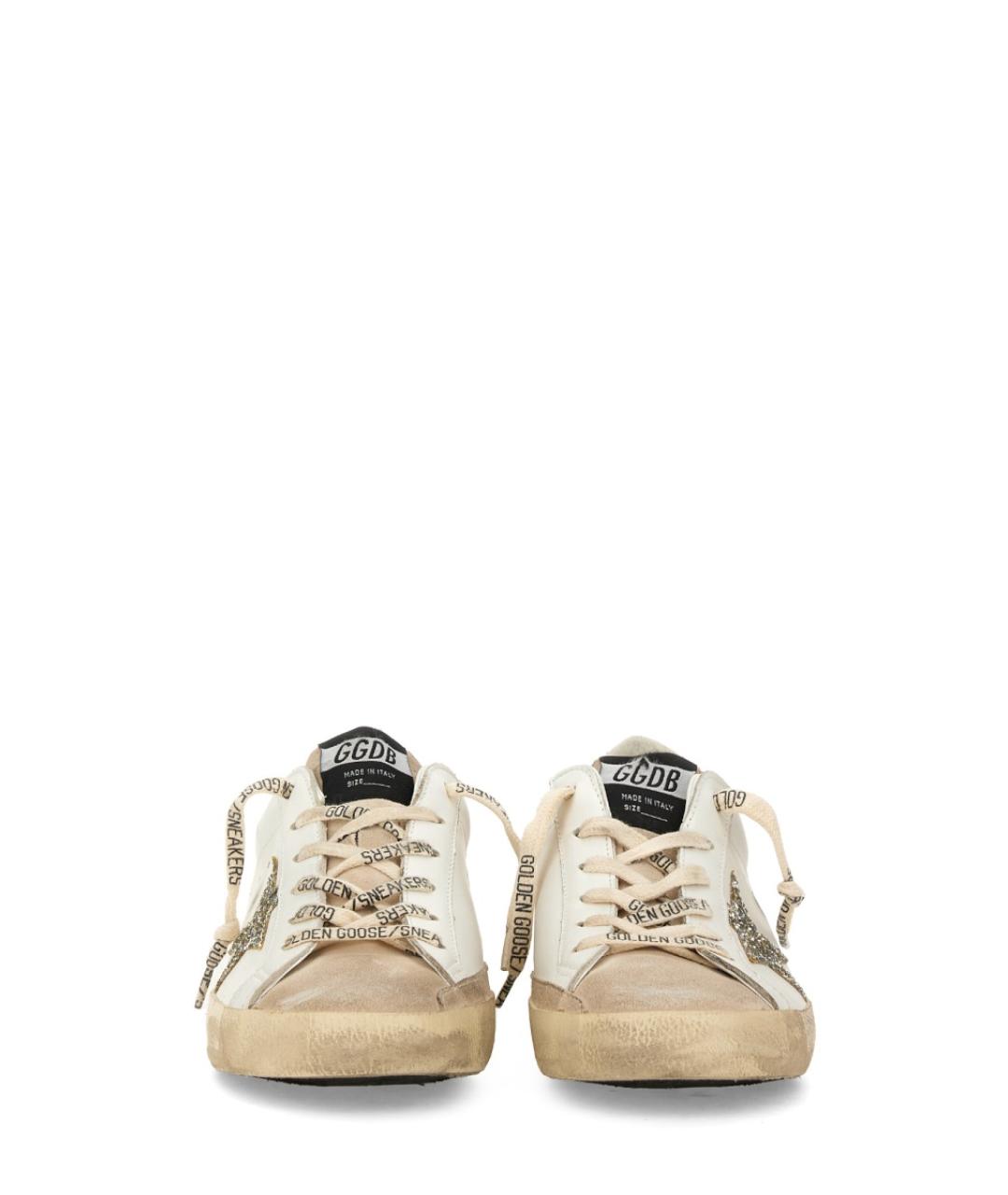GOLDEN GOOSE DELUXE BRAND Белые кожаные кроссовки, фото 5