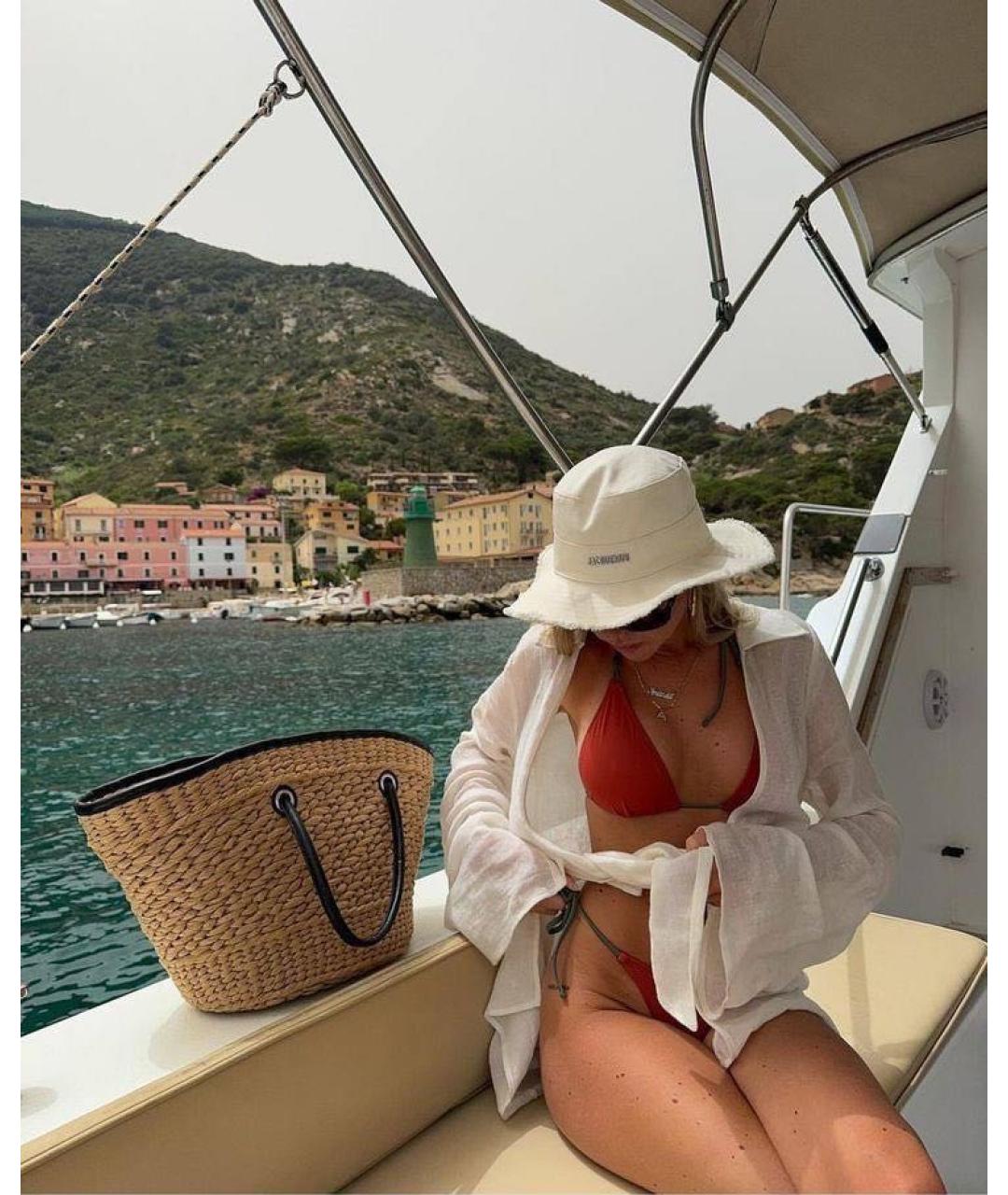 JACQUEMUS Бежевая хлопковая панама, фото 7