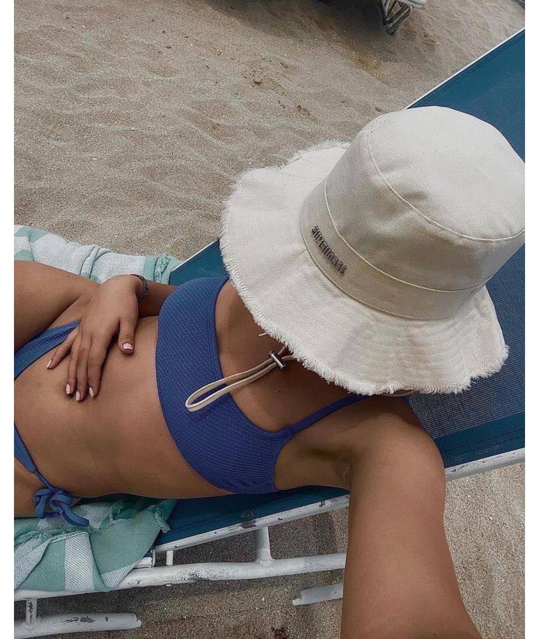 JACQUEMUS Бежевая хлопковая панама, фото 5