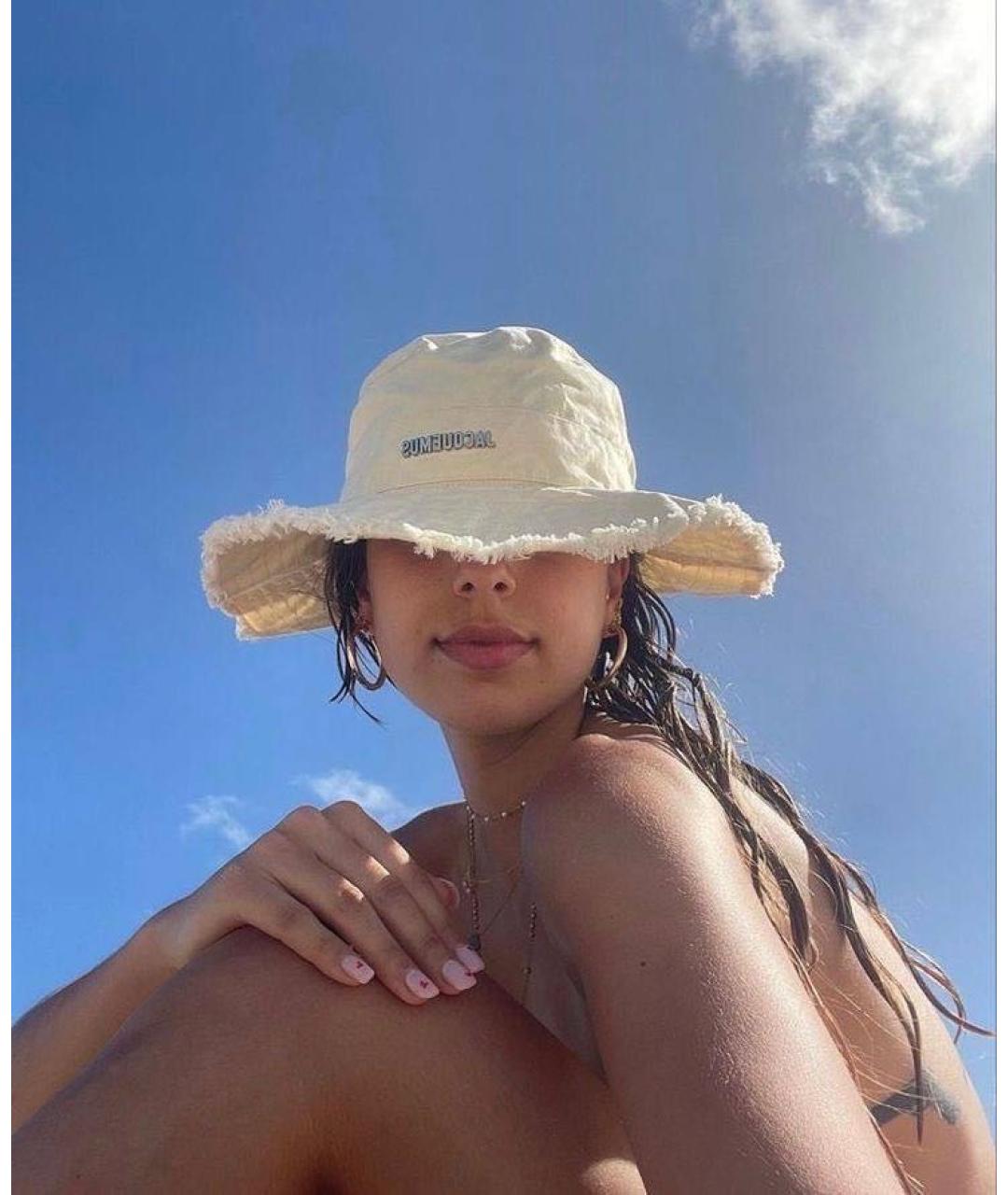 JACQUEMUS Бежевая хлопковая панама, фото 3