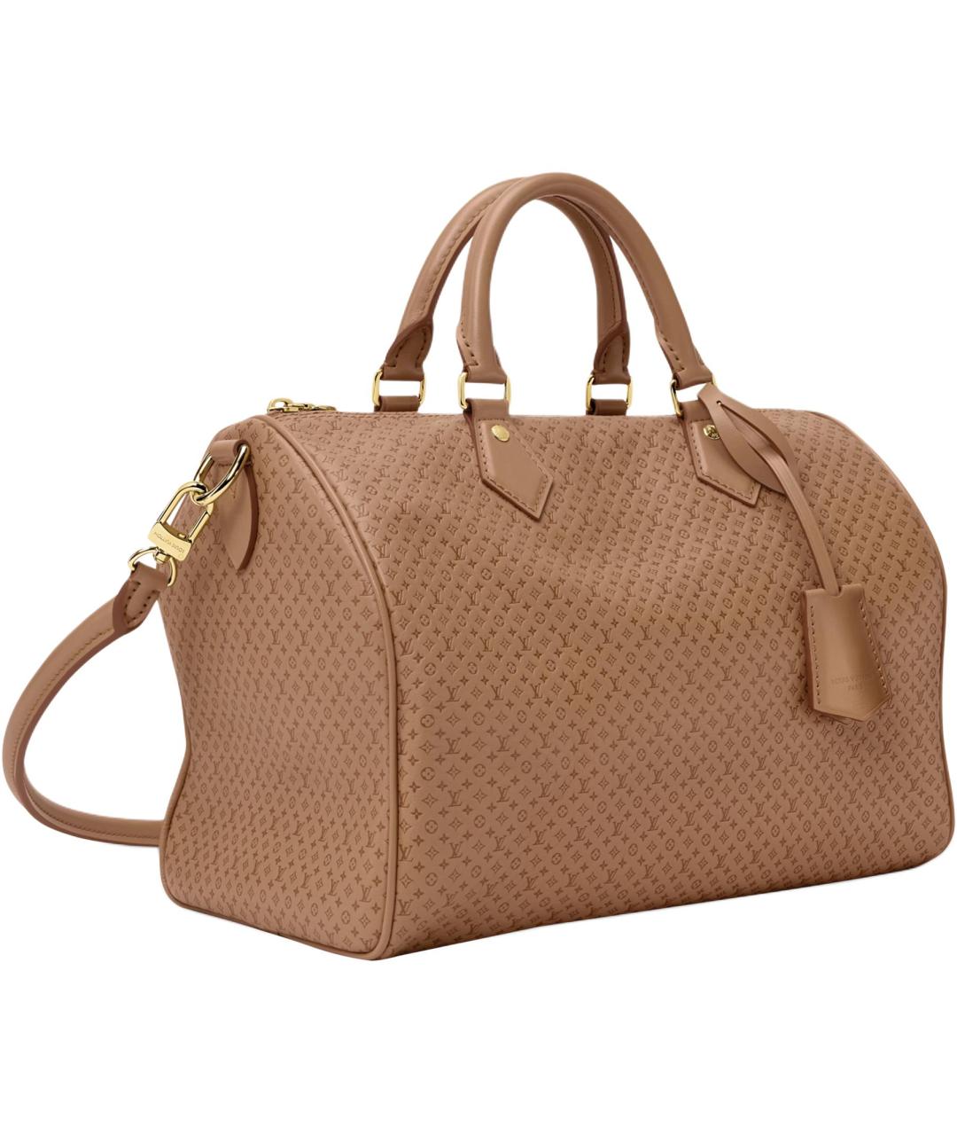 LOUIS VUITTON Коричневая кожаная сумка тоут, фото 2