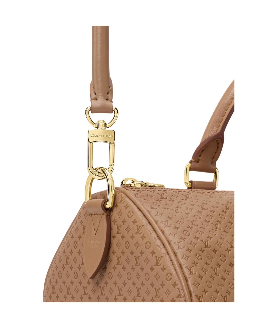LOUIS VUITTON Коричневая кожаная сумка тоут, фото 5