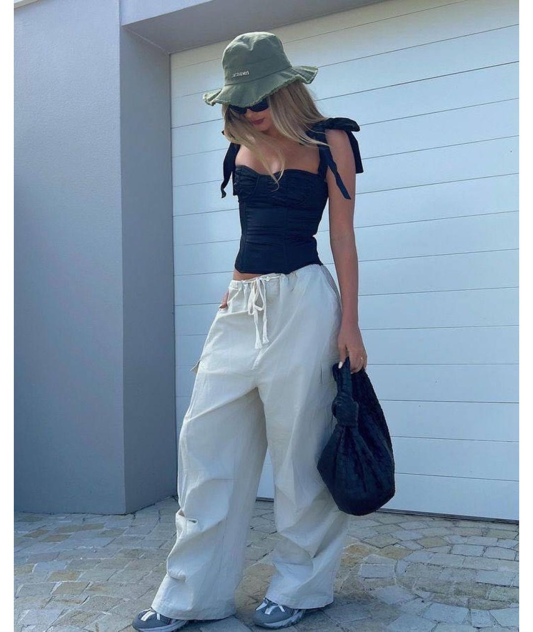 JACQUEMUS Хаки хлопковая панама, фото 8