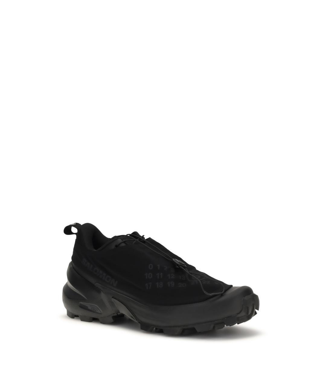 MM6 MAISON MARGIELA Черные синтетические низкие кроссовки / кеды, фото 2