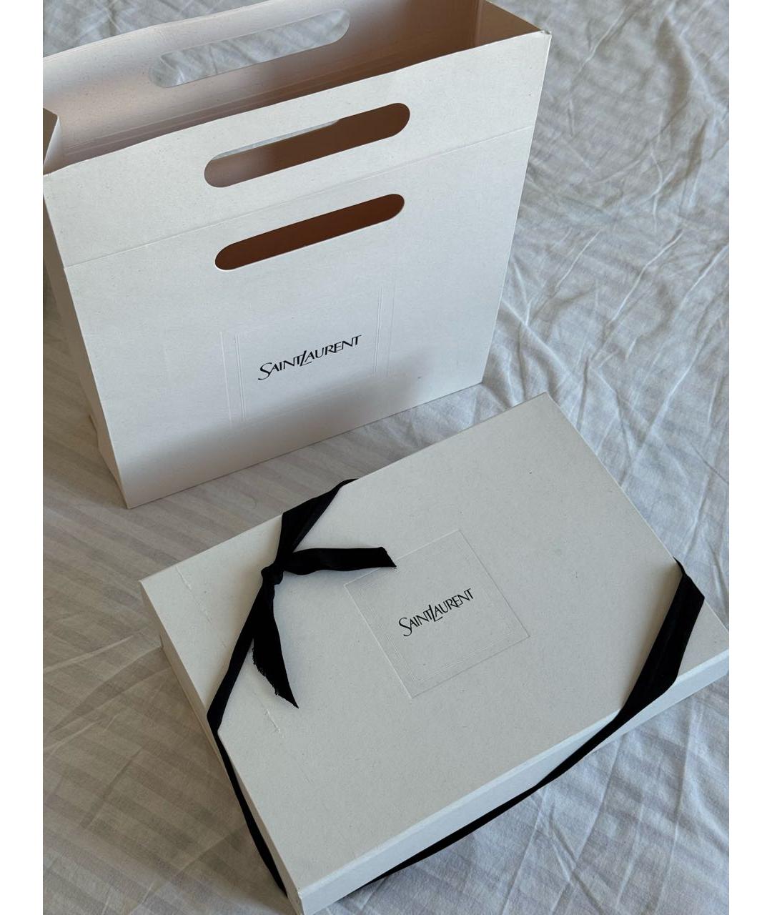 SAINT LAURENT Черная хлопковая кепка, фото 3