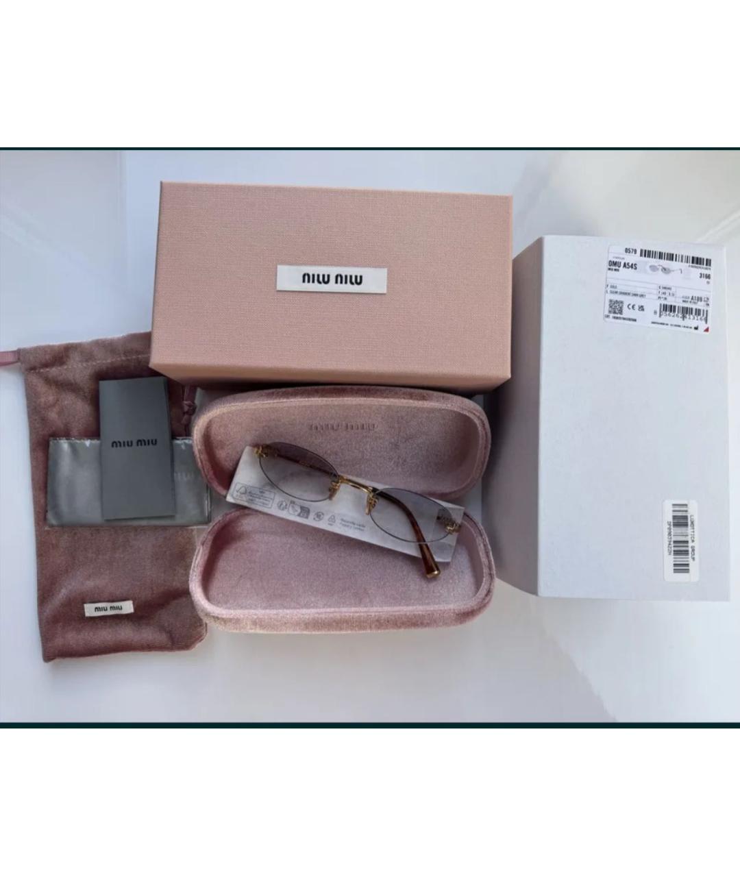 MIU MIU Фиолетовые солнцезащитные очки, фото 2