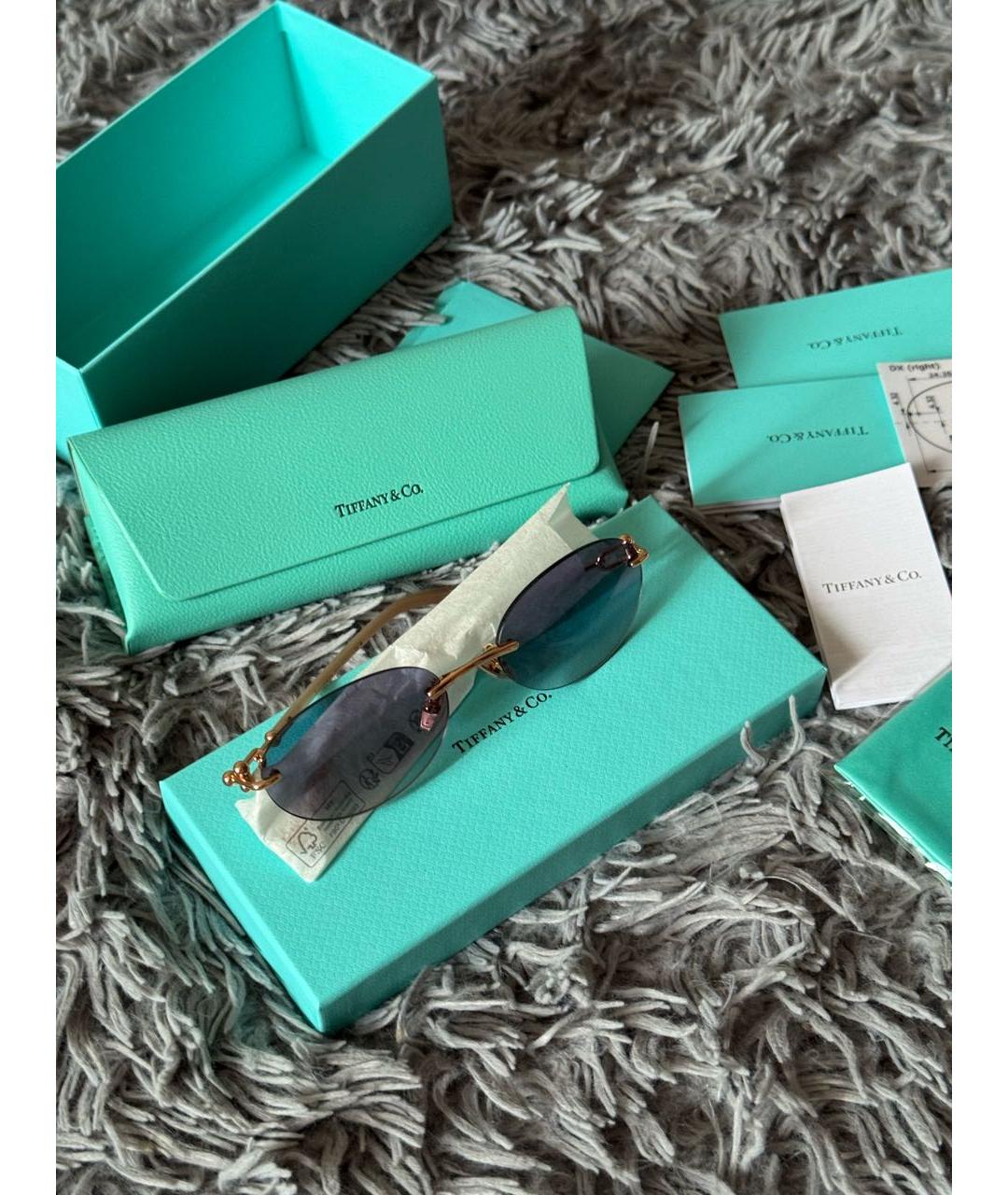 TIFFANY&CO Фиолетовые солнцезащитные очки, фото 8