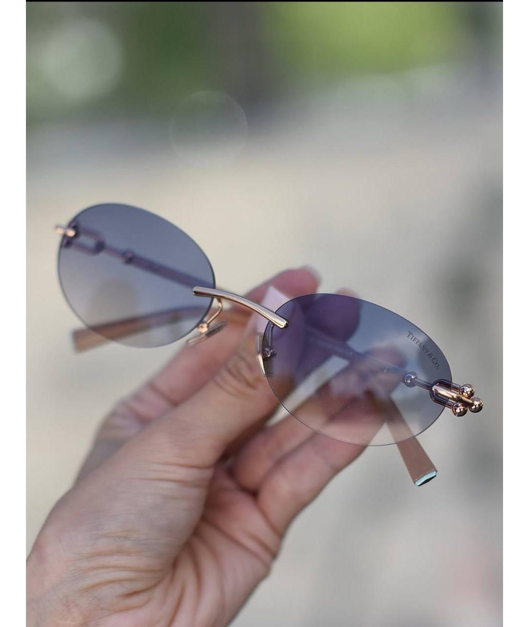TIFFANY&CO Фиолетовые солнцезащитные очки, фото 2