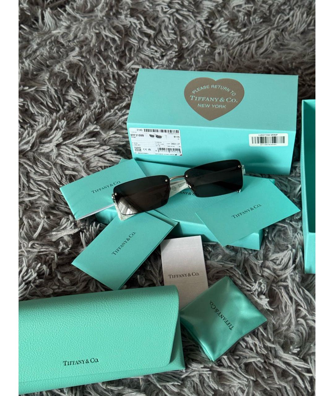 TIFFANY&CO Черные солнцезащитные очки, фото 3
