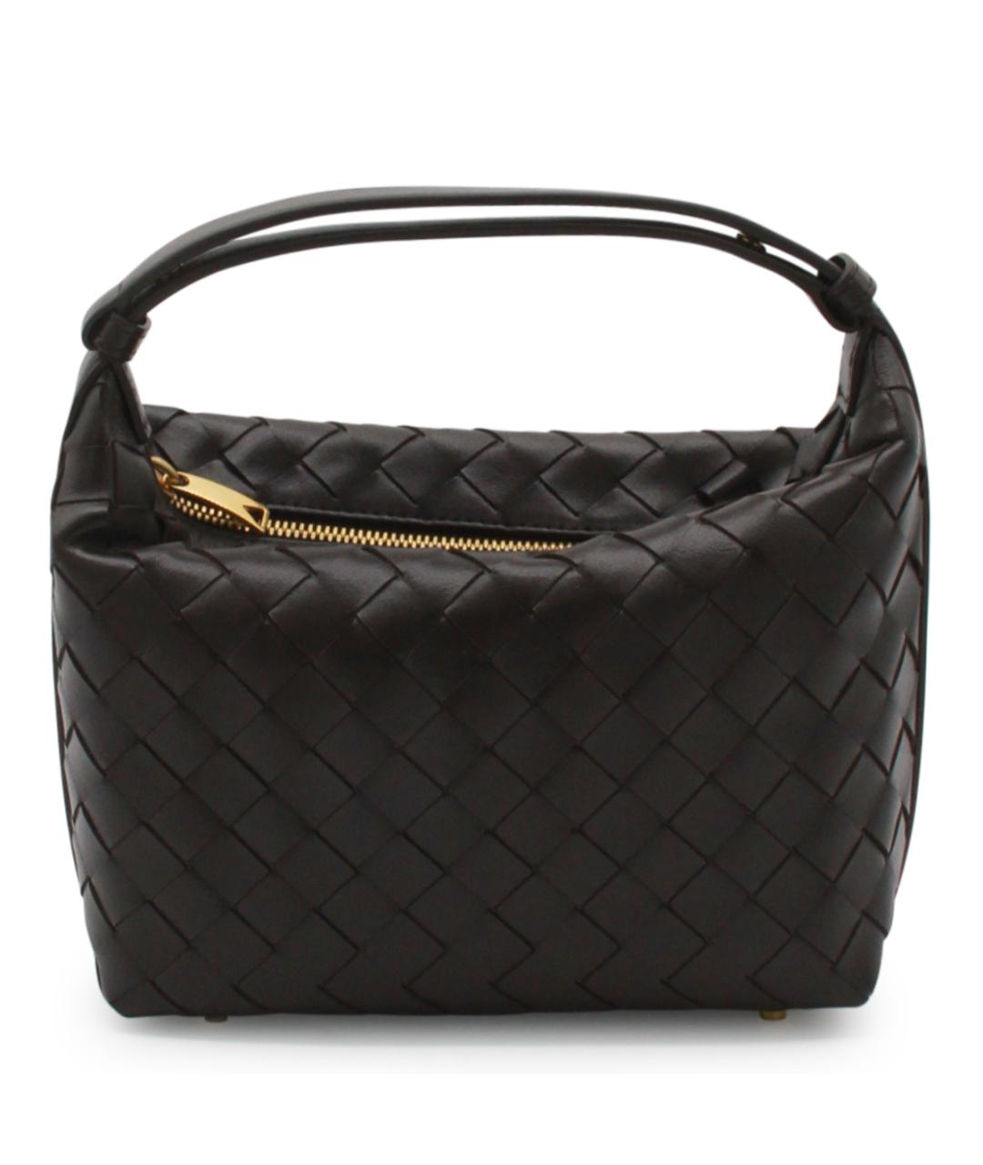 BOTTEGA VENETA Коричневая кожаная сумка через плечо, фото 1