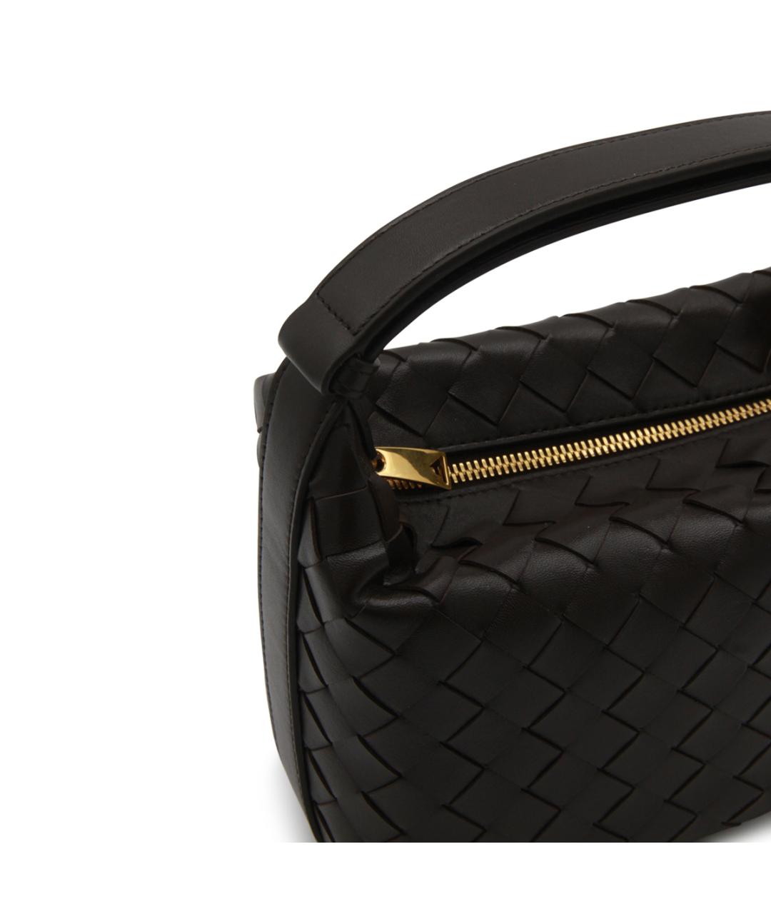 BOTTEGA VENETA Коричневая кожаная сумка через плечо, фото 6