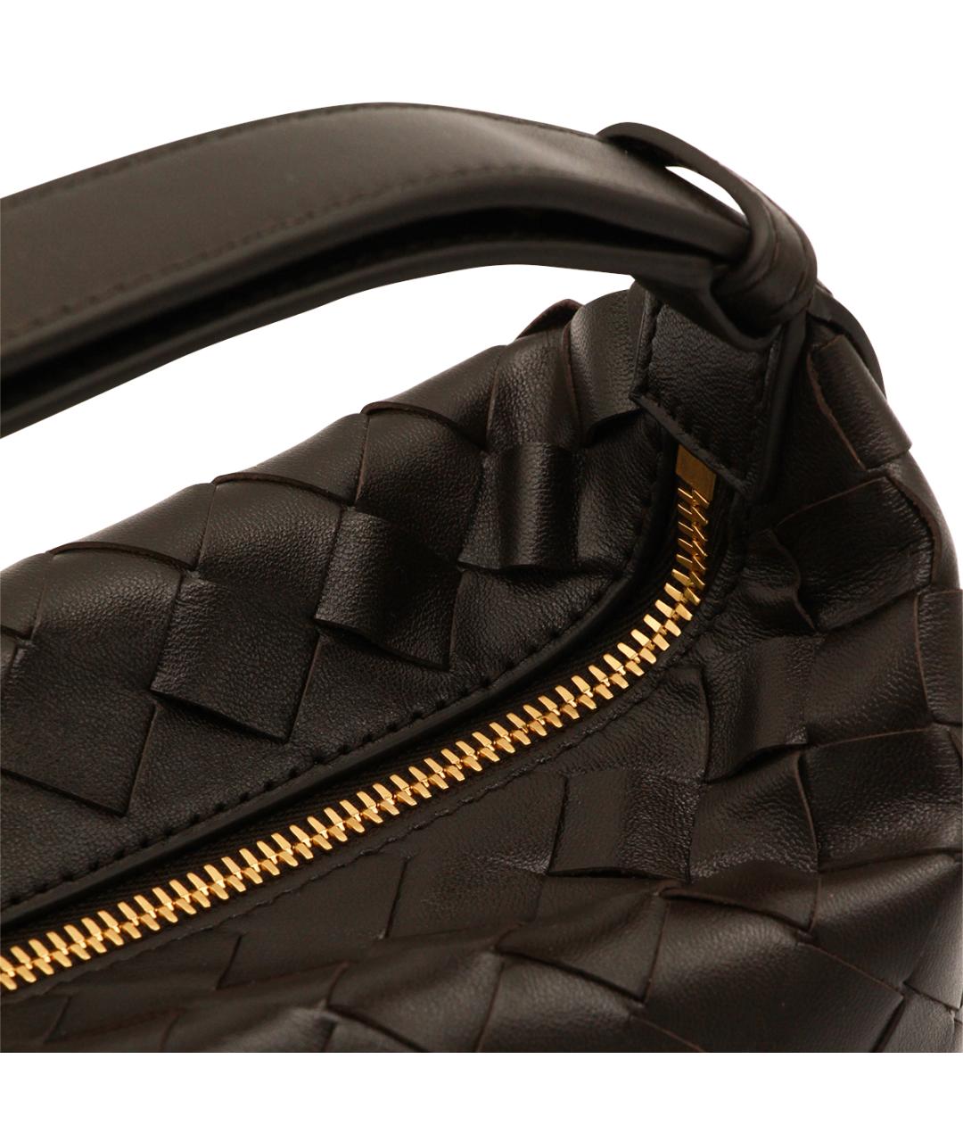 BOTTEGA VENETA Коричневая кожаная сумка через плечо, фото 5