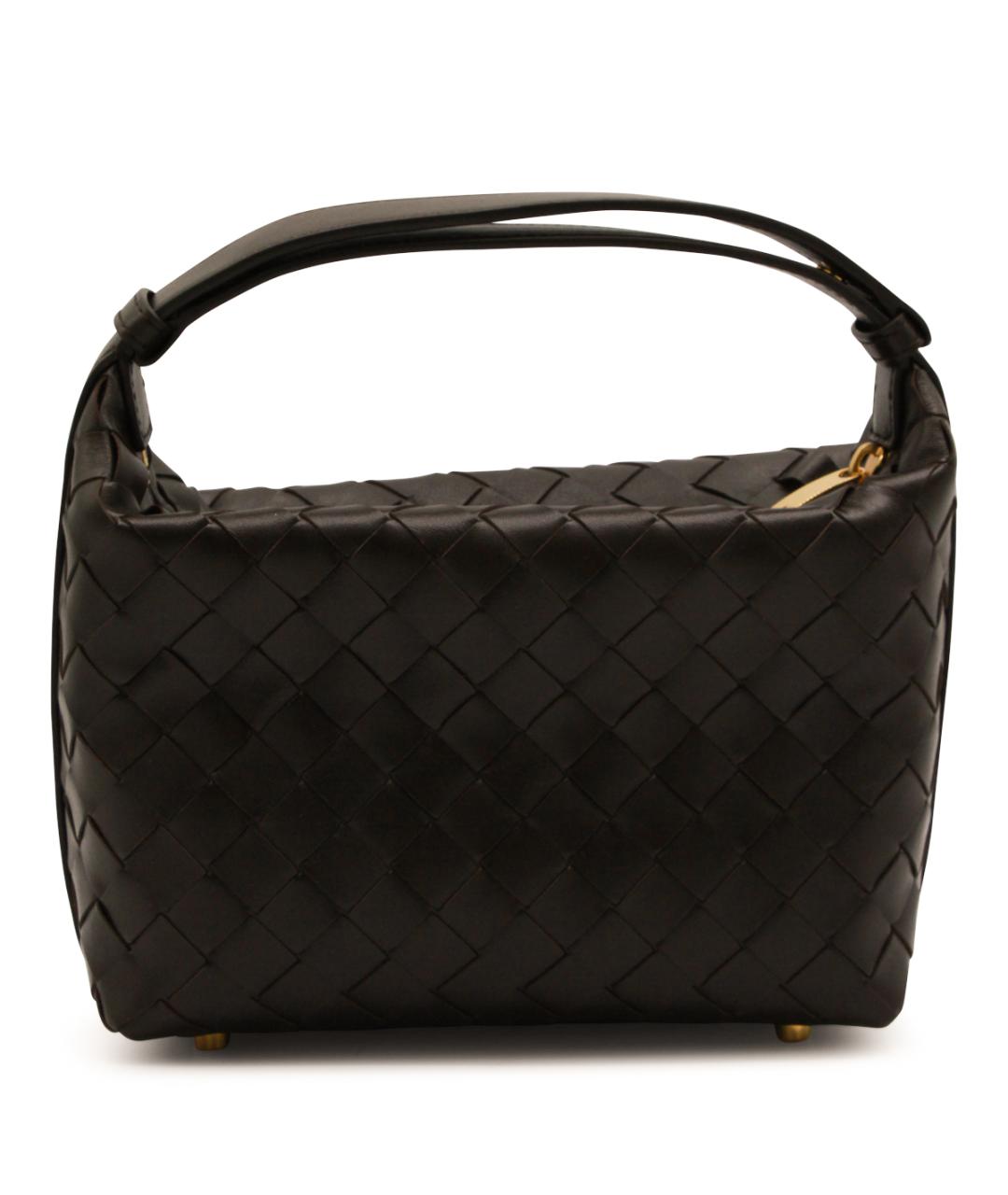BOTTEGA VENETA Коричневая кожаная сумка через плечо, фото 4