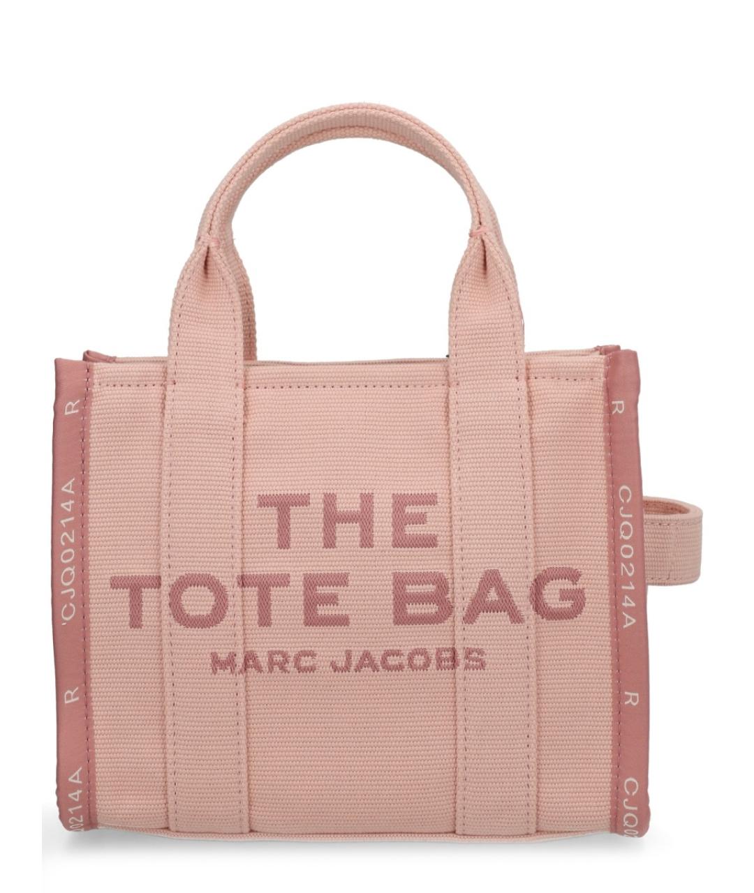 MARC JACOBS Розовая хлопковая сумка тоут, фото 2
