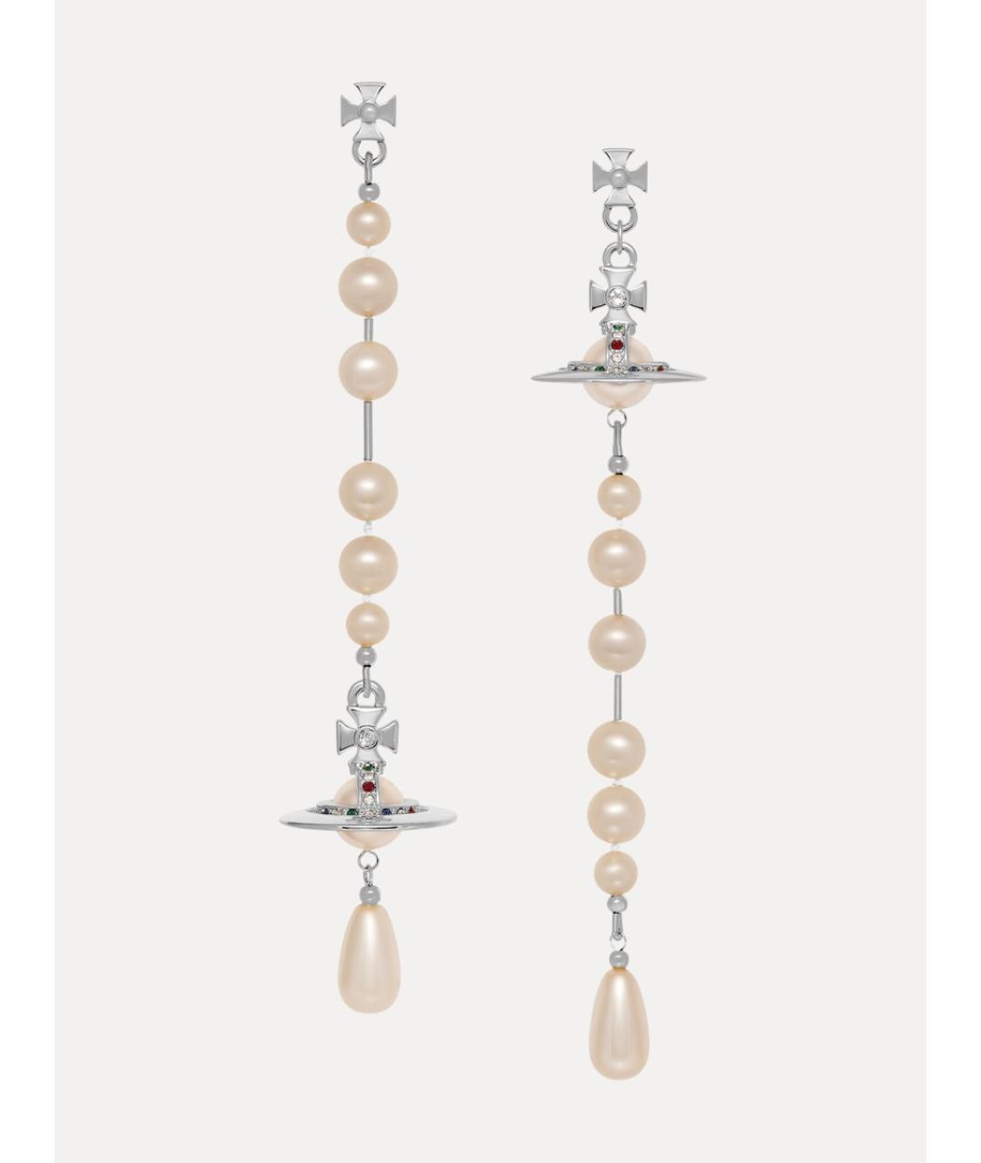 VIVIENNE WESTWOOD Серебряные металлические серьги, фото 1
