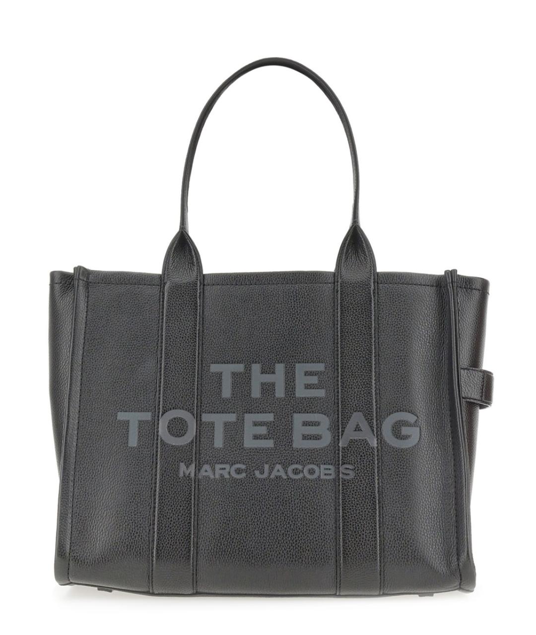 MARC JACOBS Черная кожаная сумка тоут, фото 1